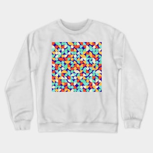 Bahaus Neo Geometric Colorful Pattern v1 Crewneck Sweatshirt